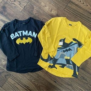 Two Batman tops for boys size S